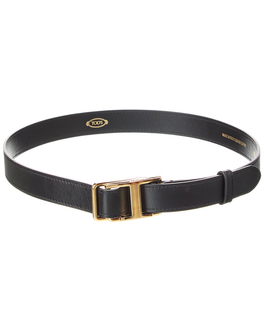 Tod's Leather Belt In Black