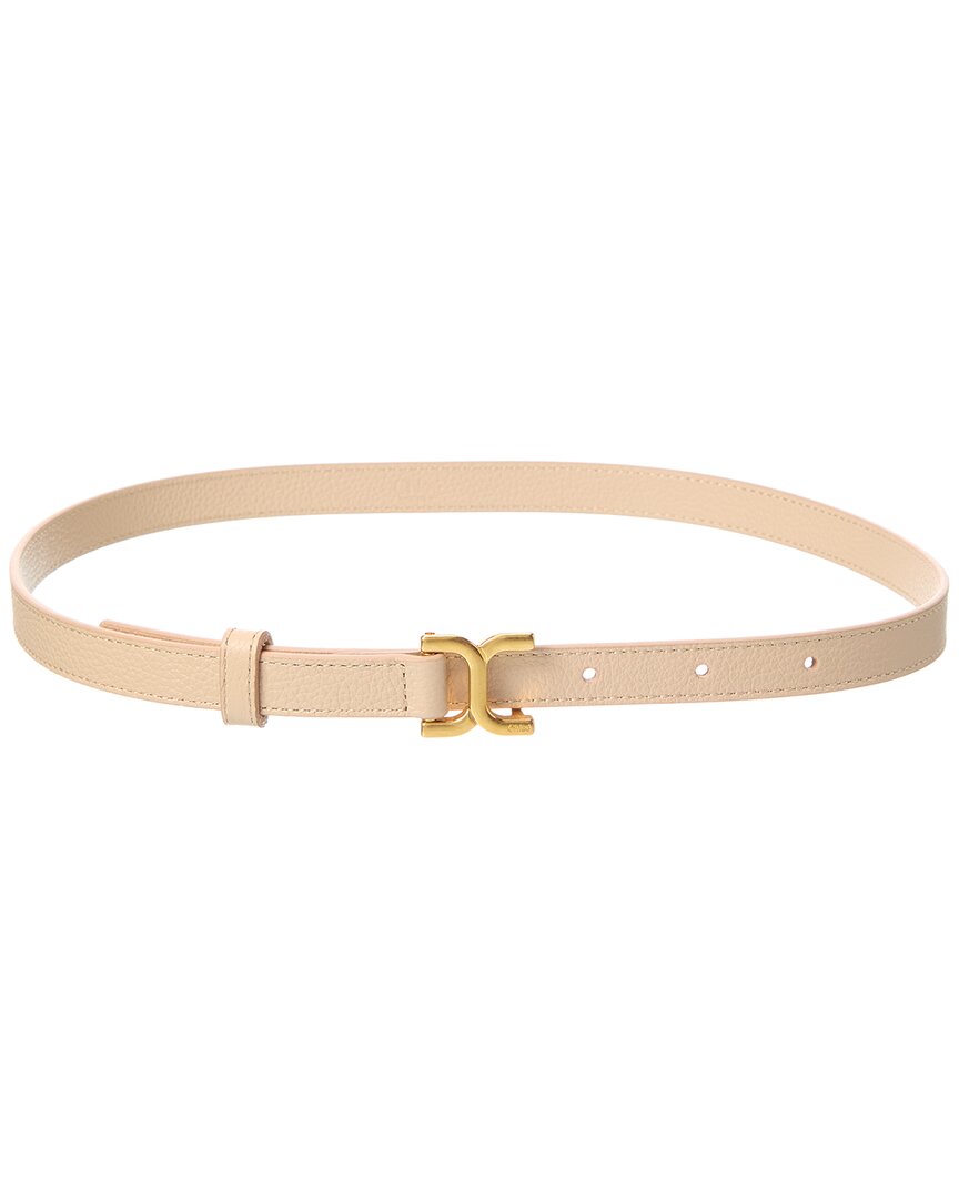 Chloé Marcie Grained Leather Skinny Belt