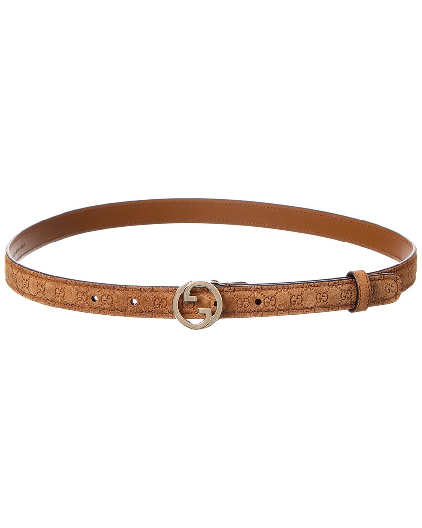 Gucci Blondie Thin Suede Belt