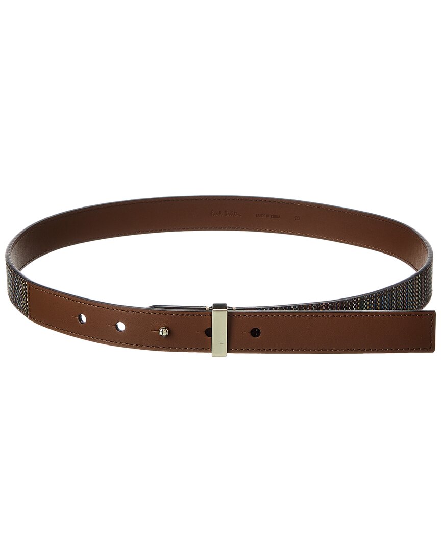 Paul Smith Coated Canvas & Leather Belt