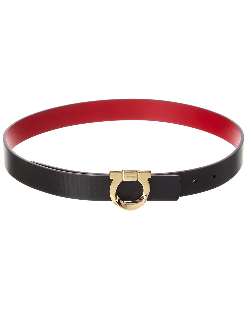 Ferragamo Gancini Torchon Reversible & Adjustable Leather Belt (authentic Pre-  Loved)