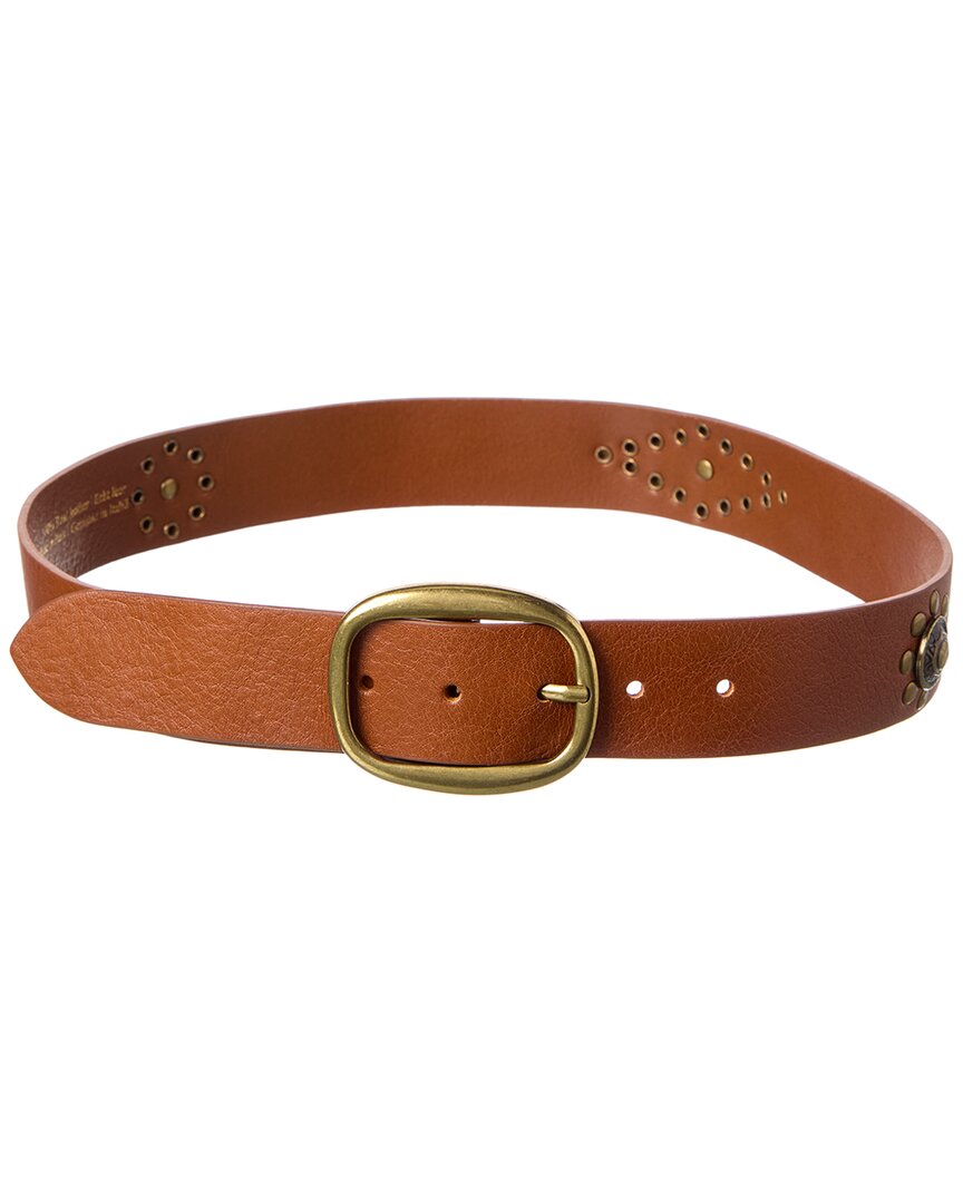 Isabella Rosetti Ava Leather Belt In Brown
