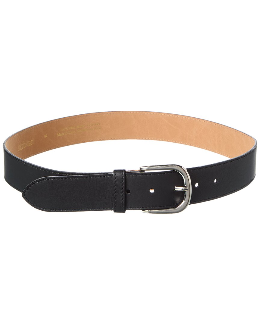 Isabella Rosetti Drew Leather Belt In Black