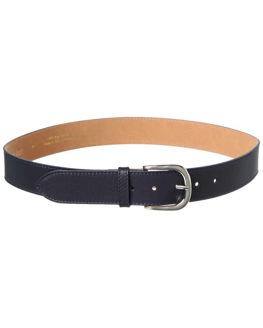 Isabella Rosetti Drew Leather Belt In Blue