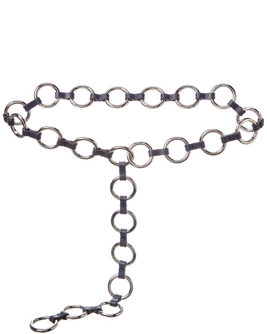 Michael Kors Collection Marisa Metal & Leather Belt