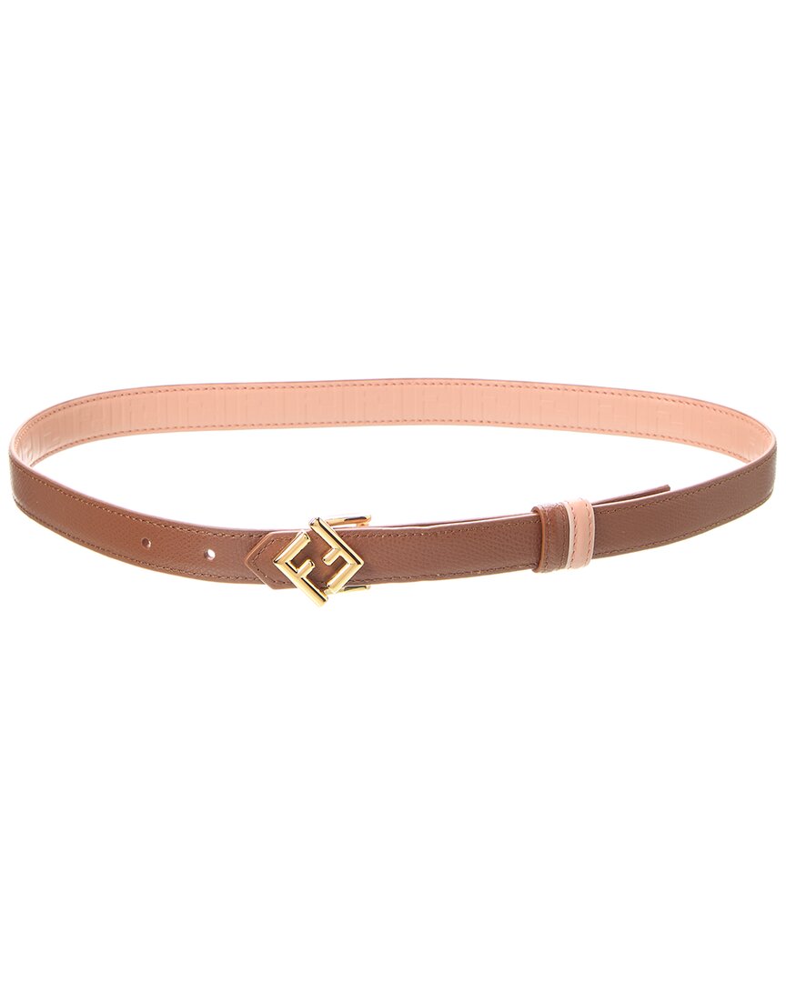 Fendi Ff Diamonds Reversible Leather Belt