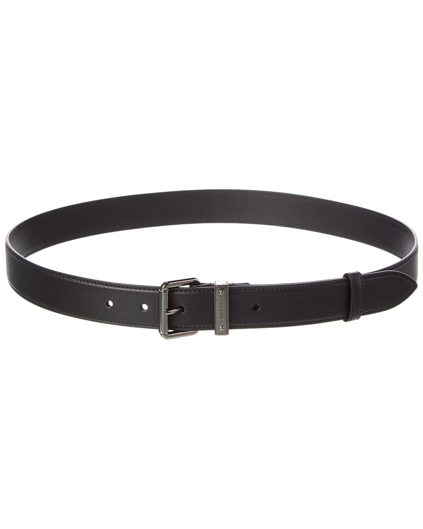 Gucci Gg Emblem Leather Belt