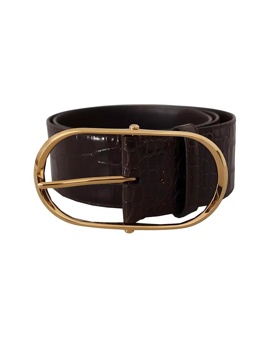 Dolce & Gabbana Leather Belt In Gold