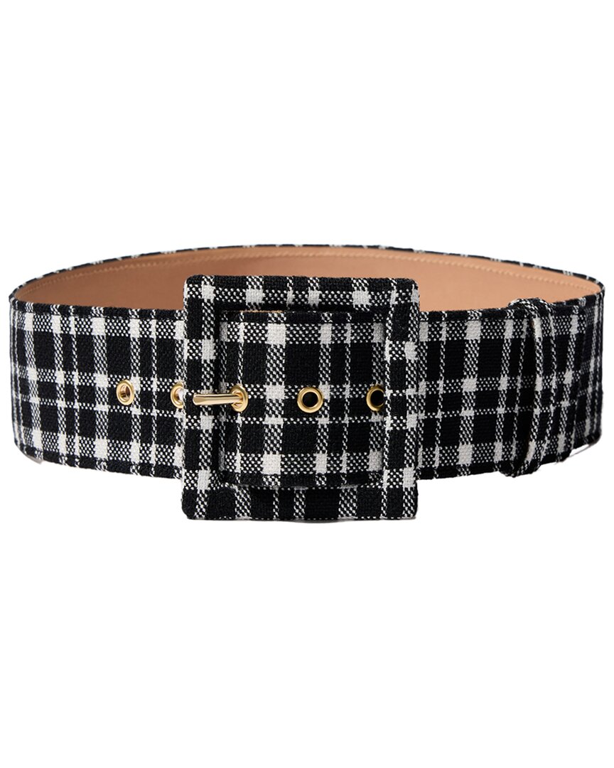 Carolina Herrera Icon Wool-blend Belt In Black