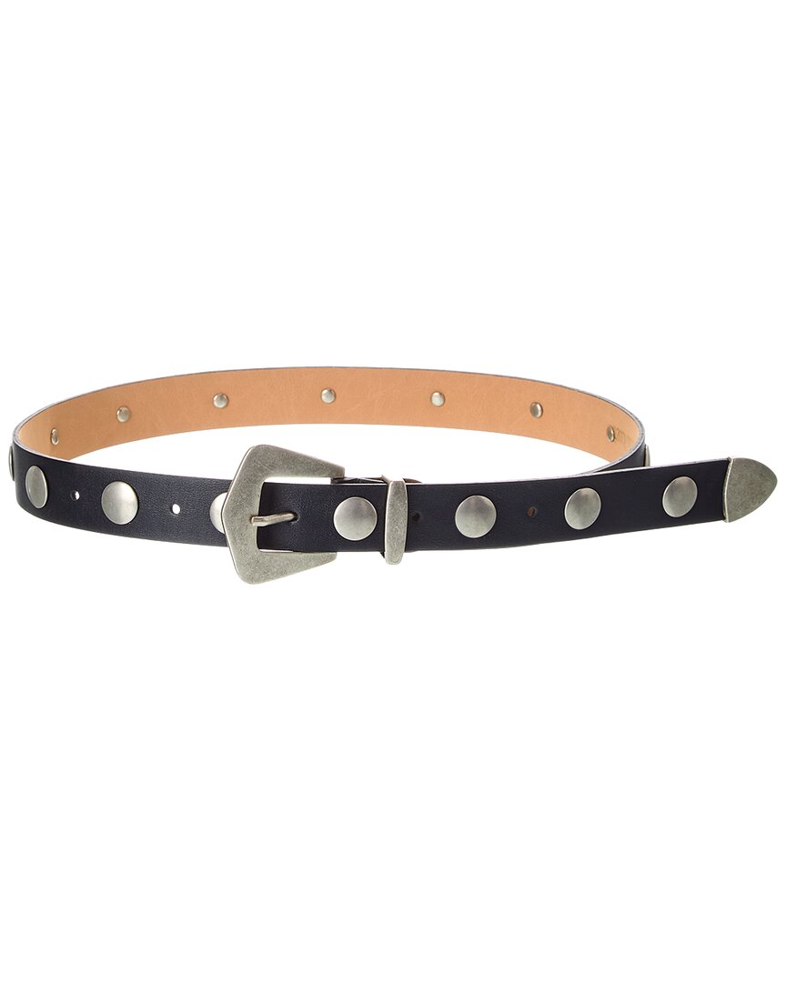 Isabella Rossetti Dylan Studded Leather Belt In Blue