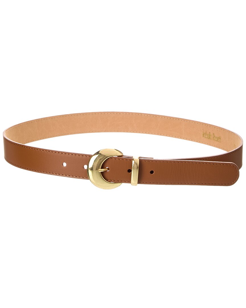 Isabella Rossetti Capucine Leather Belt In Brown