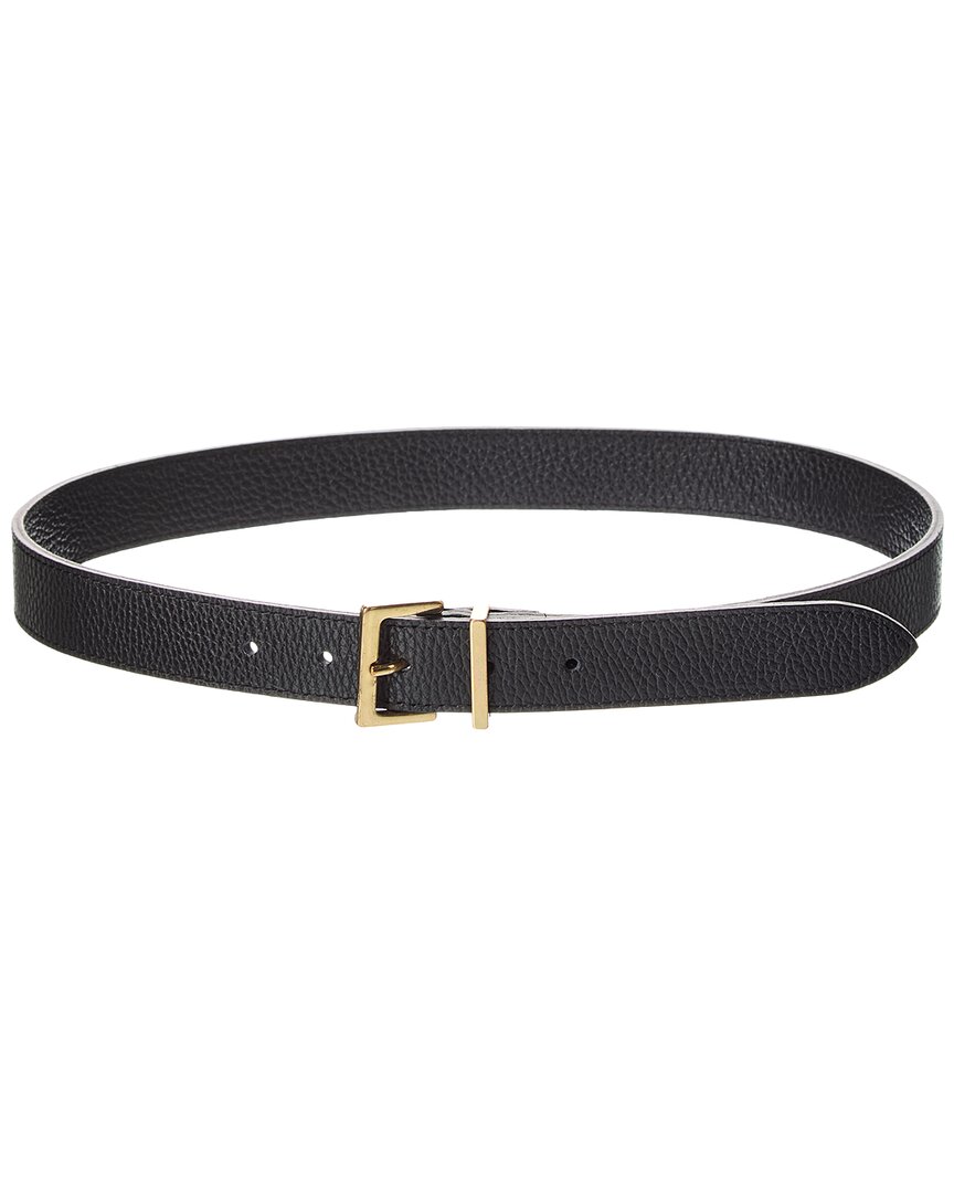 Isabella Rossetti Madison Leather Belt In Black