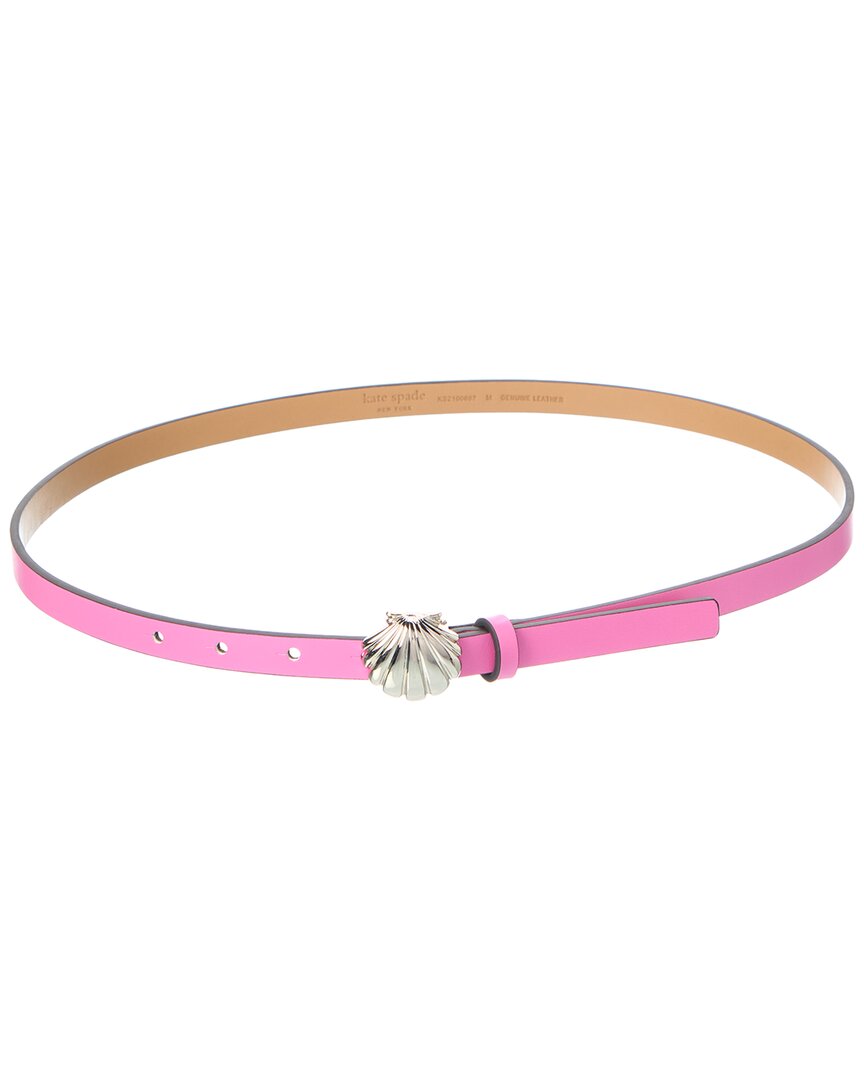 Kate Spade New York 15mm Mini Shell Leather Belt In Pink