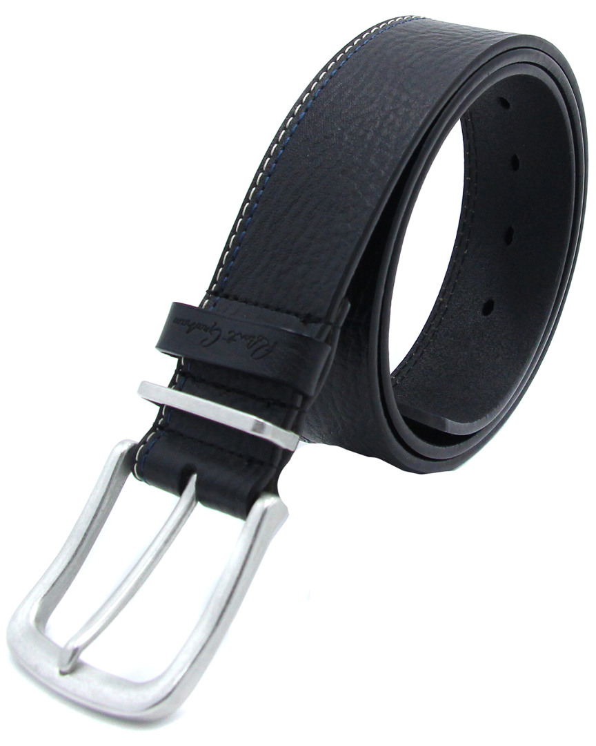 Robert Graham Gene Leather Belt In Blue