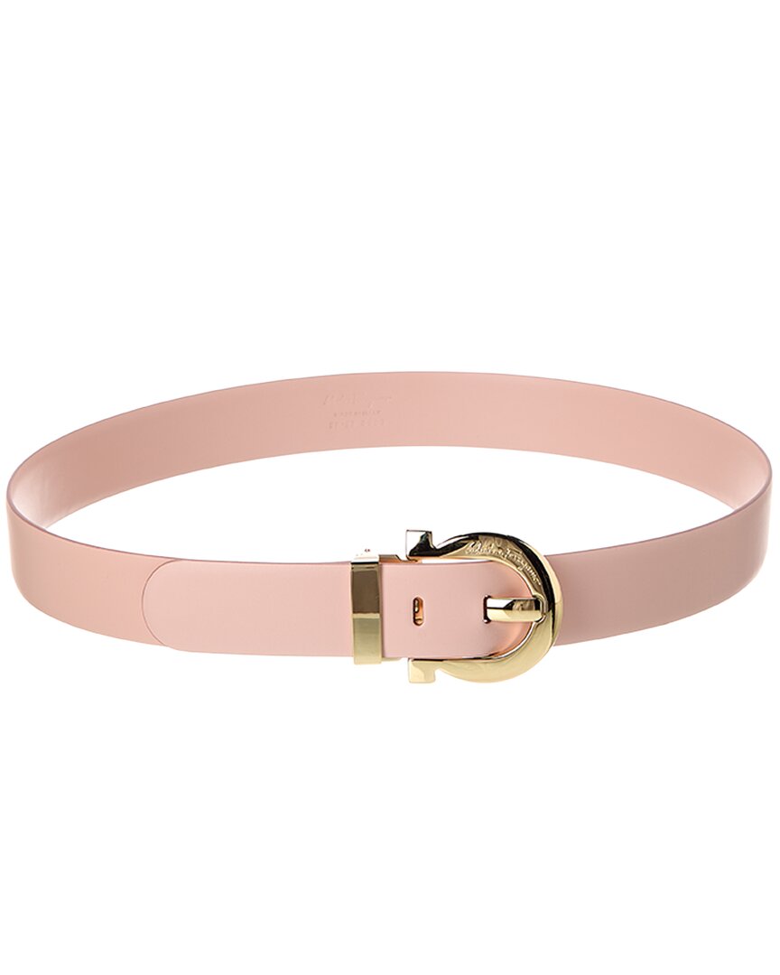 Ferragamo Leather Belt In Pink