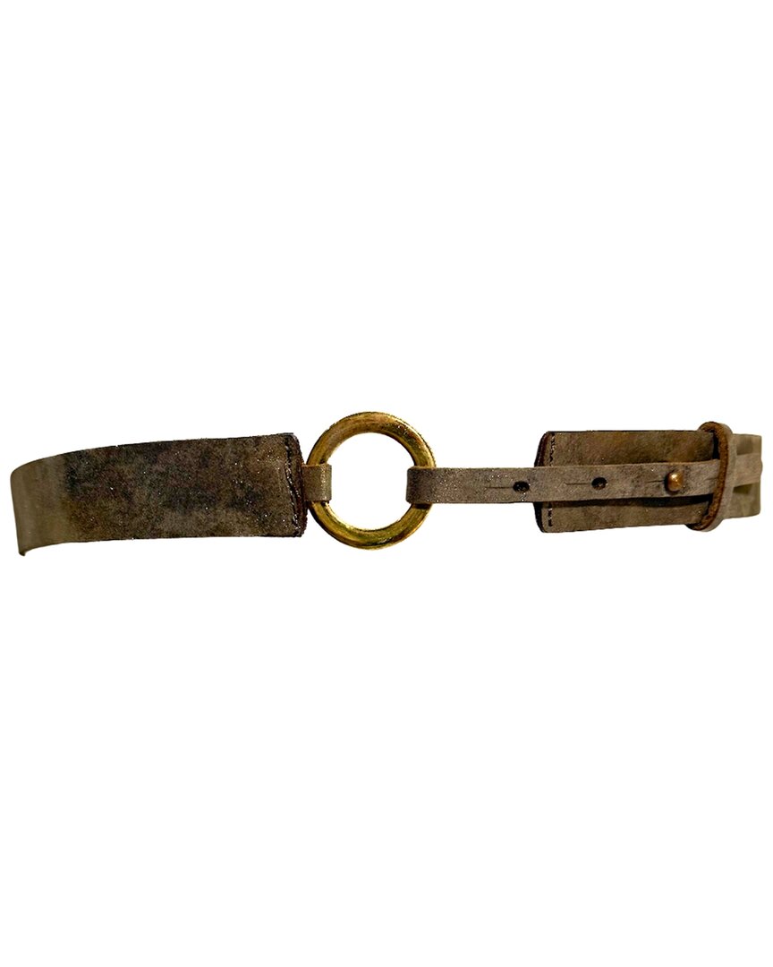 Ada Collection Ibi Leather Belt In Brown