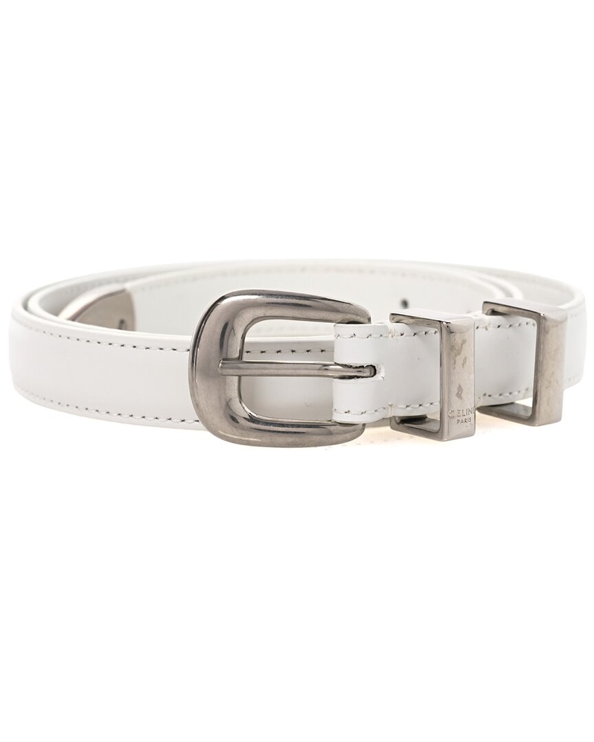 Celine Calfskin Women's 20mm Belt 80 32 (authentic Pre-loved) In Pink