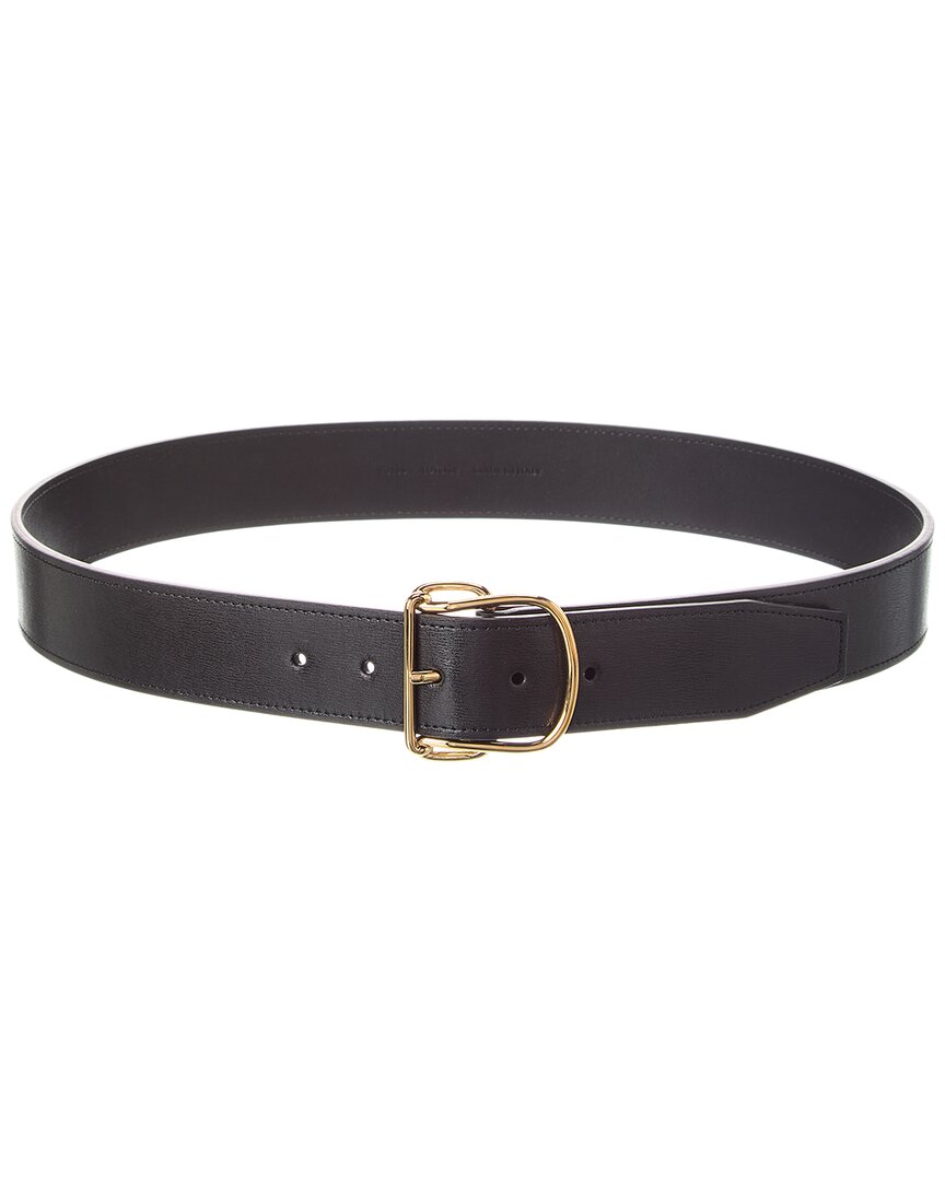 Totême Toteme Swirl Leather Belt In Black