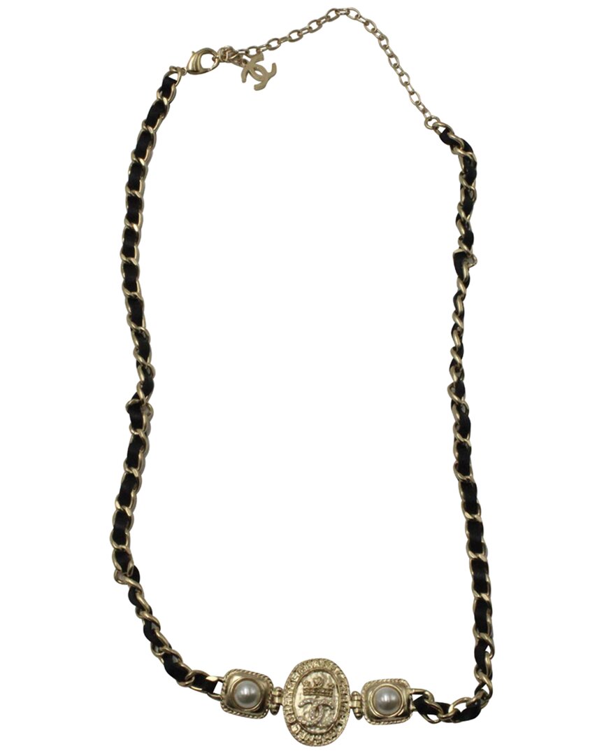 Pre-owned Chanel Pearl And Medallion Chain Belt (authentic Pre-loved)