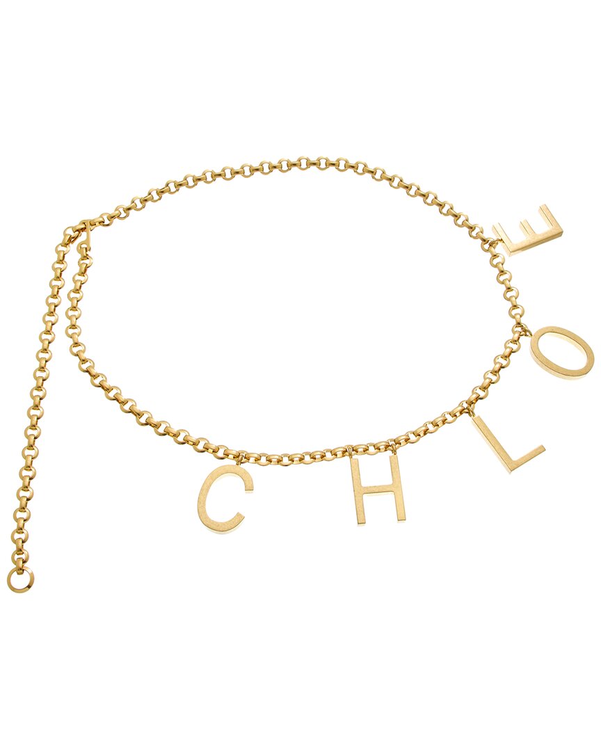 Chloé Logo Letters Jewelry Chain Belt