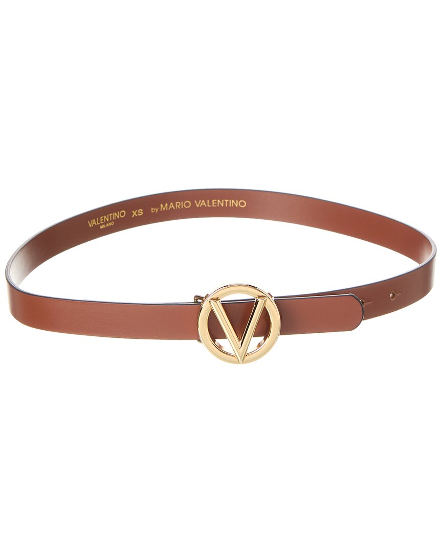 Valentino by Mario Valentino Logo Leather Belt/X-Large - ShopStyle Belts
