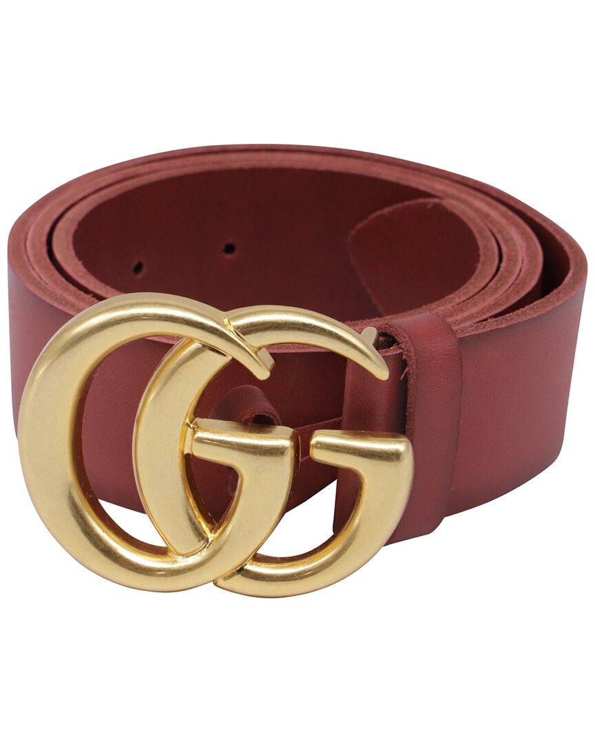 Gucci Gg Marmont Buckle Belt (authentic Pre-loved) In Brown
