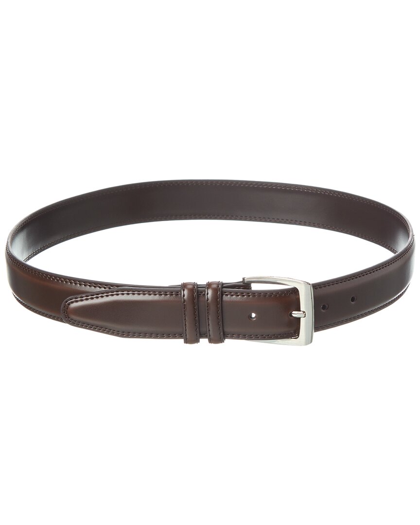 Shop Savile Row Double Leather Belt In Brown