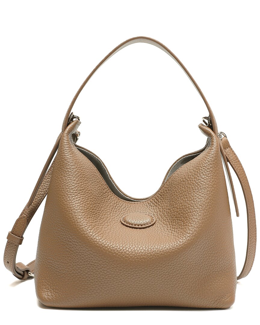 Shop Tiffany & Fred Paris Smooth Leather Hobo Bag