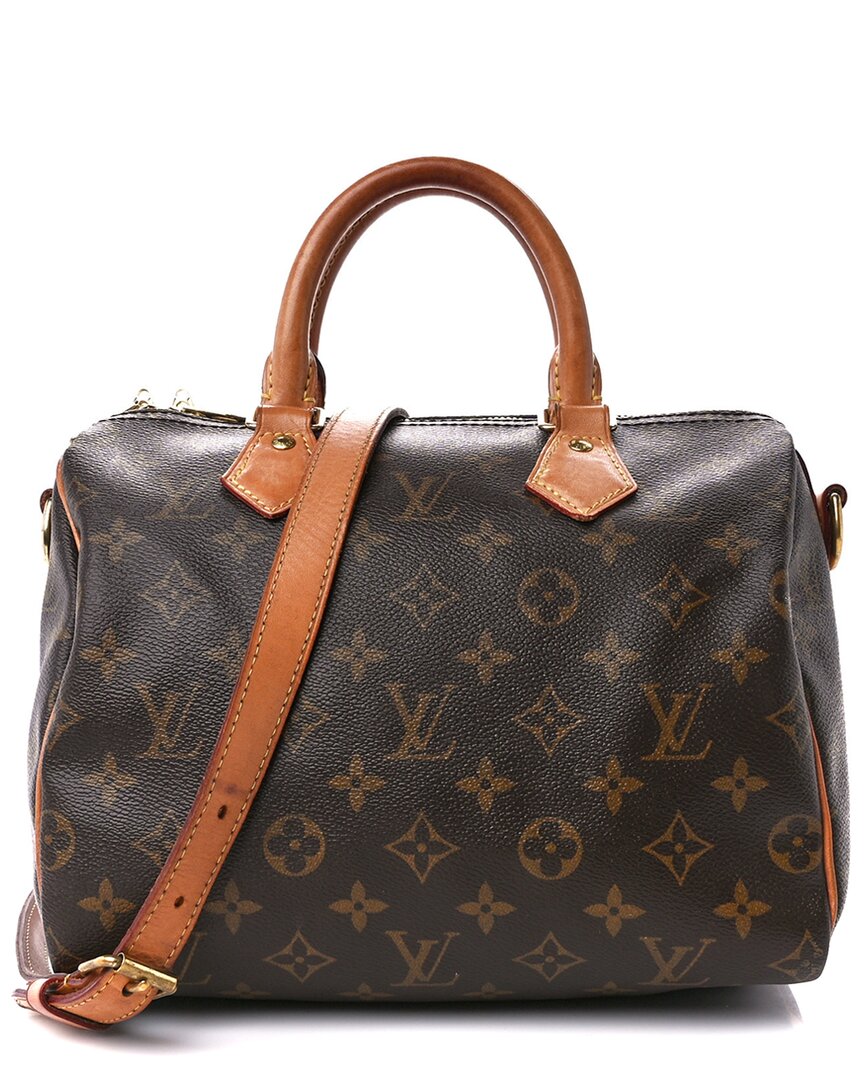 Pre-owned Louis Vuitton Monogram Canvas Speedy Bandouliere (authentic )