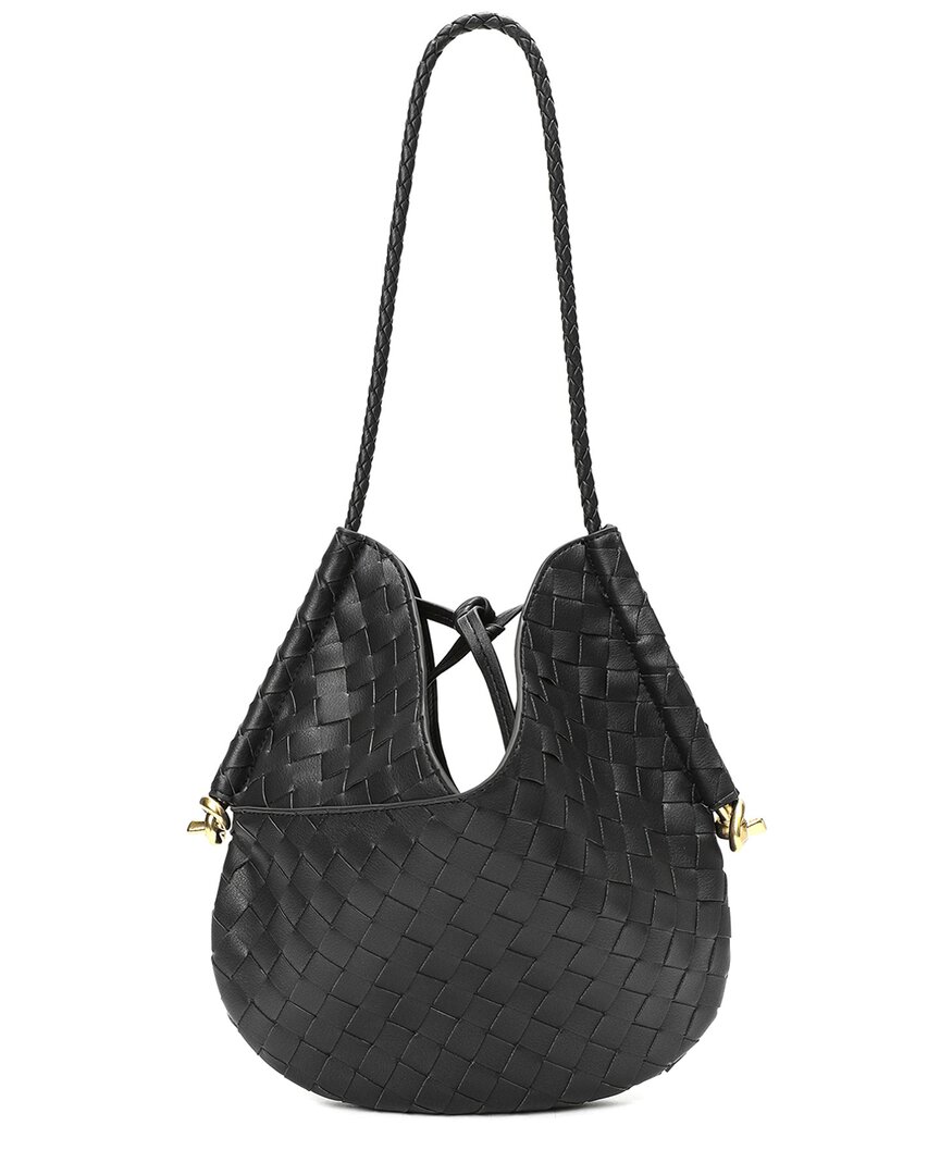 Tiffany & Fred Paris Woven Leather Hobo Shoulder Bag