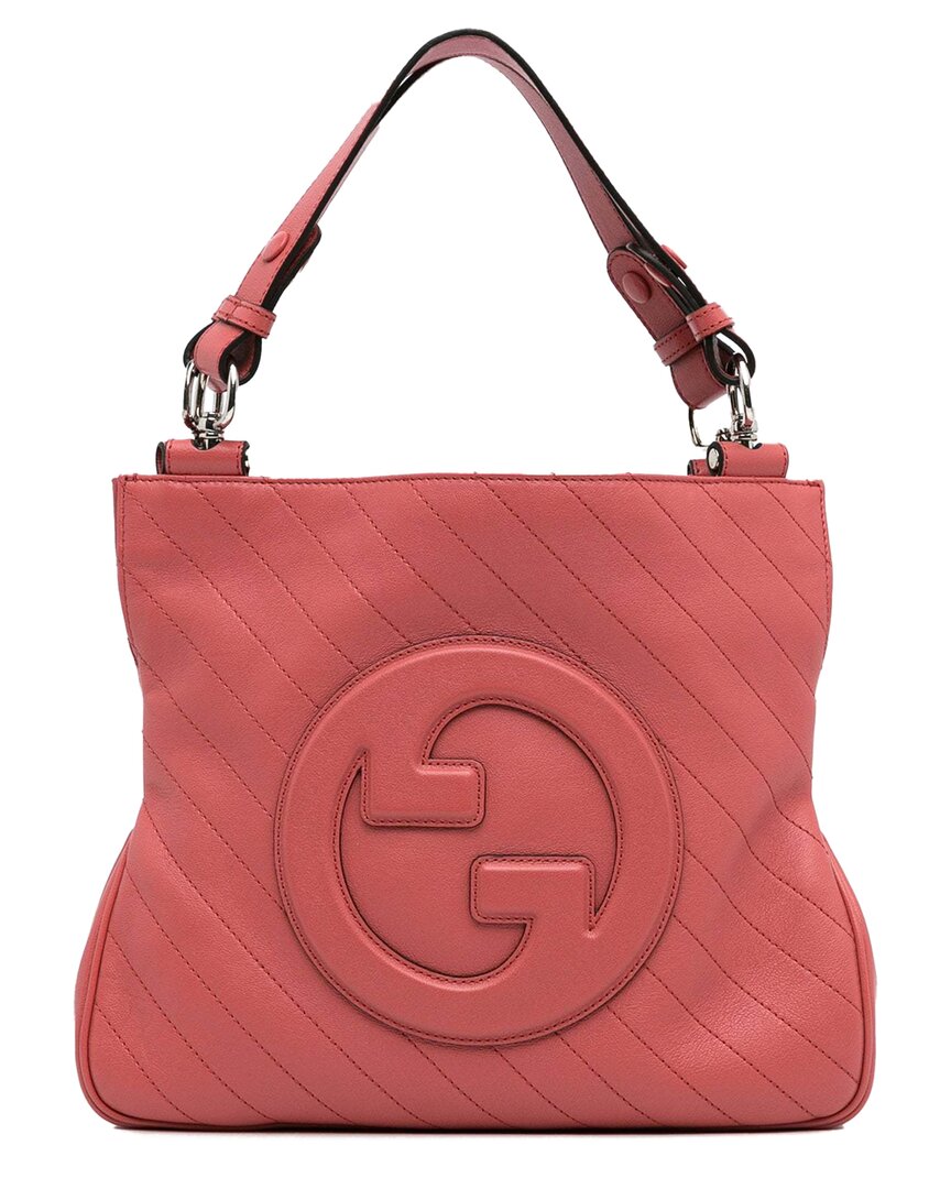 Gucci Pink Leather Small Blondie Satchel (authentic Pre-loved)