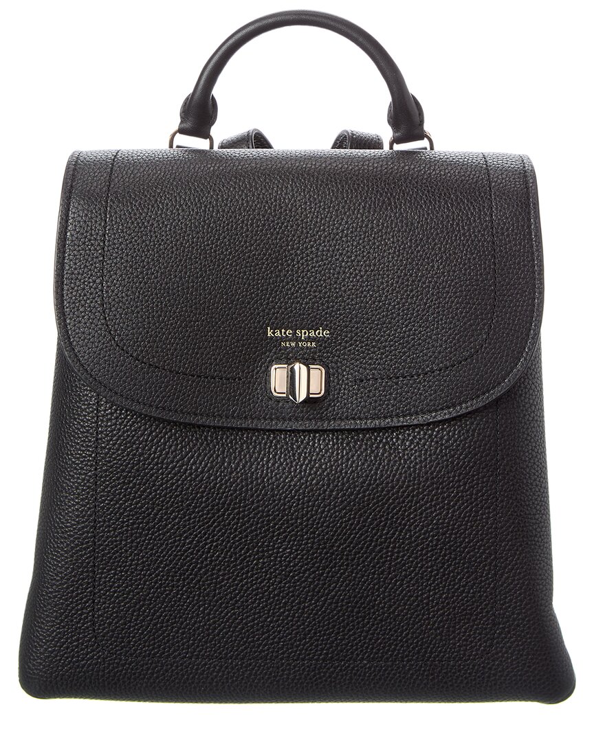 Kate Spade New York Essential Pebbled Leather Medium Backpack In Black