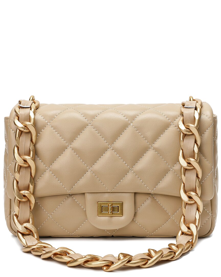 TIFFANY & FRED PARIS TIFFANY & FRED PARIS TOP-GRAIN LEATHER FOLDOVER SHOULDER BAG