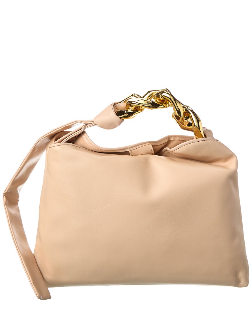Tiffany & Fred Paris Soft Leather Golden Buckle Leather Hobo Bag