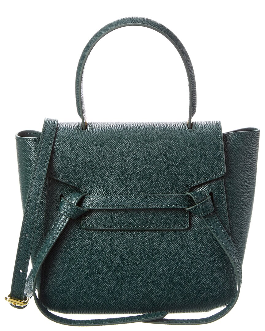 Tiffany & Fred Paris Saffiano Leather Satchel In Green