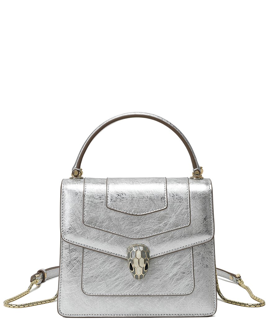 Tiffany & Fred Paris Top-grain Saffiano Leather Satchel