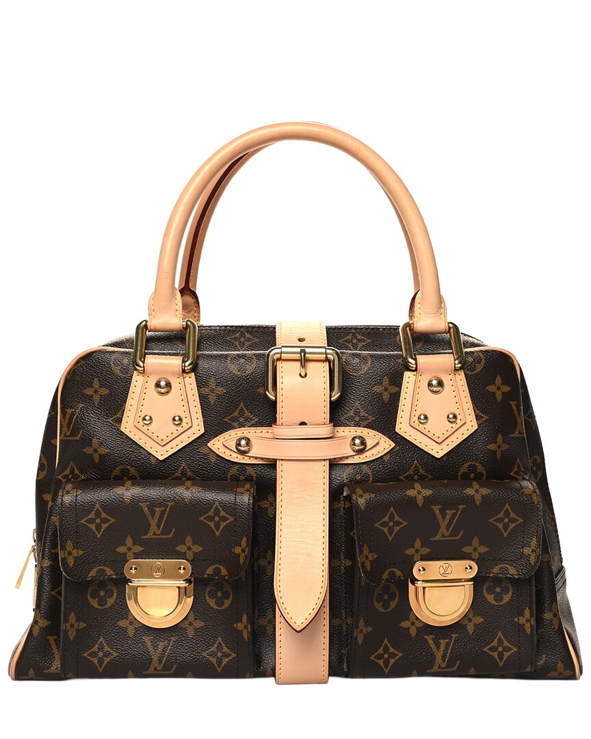 Pre-owned Louis Vuitton Tan Monogram Coated Canvas Manhattan Gm (authentic Pre-loved)