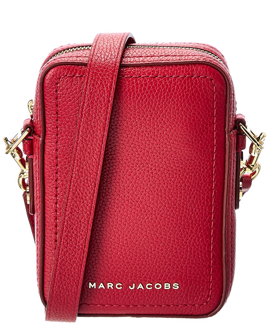 Marc Jacobs N/s Leather Crossbody In Red