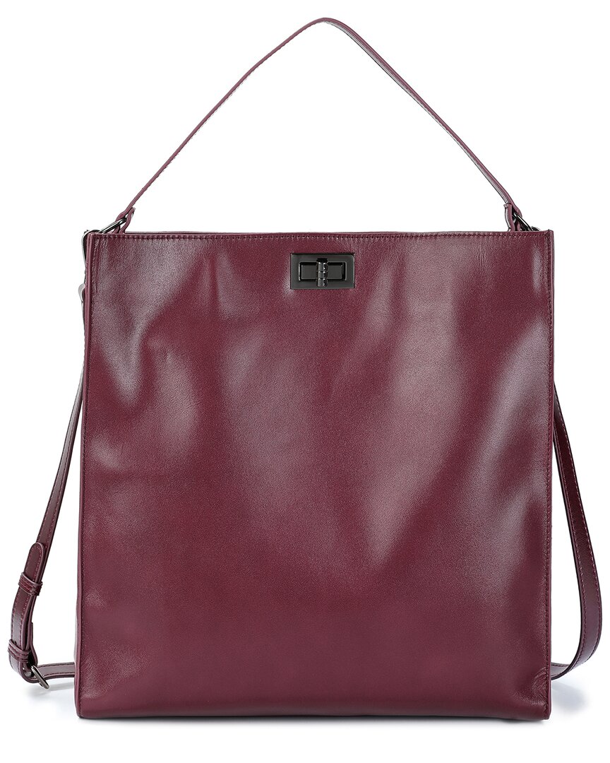Shop Tiffany & Fred Paris Shiny Leather Tote