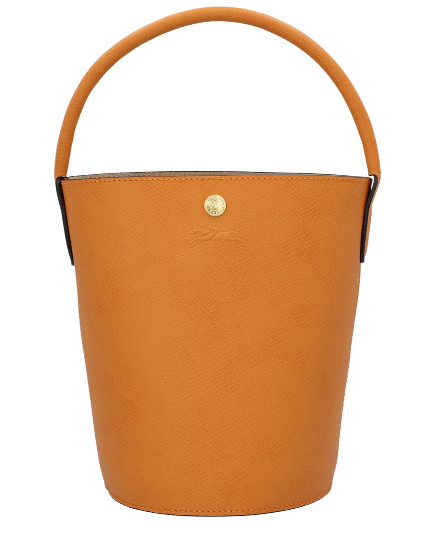 Longchamp pure Small Leather Top Handle Bucket Bag