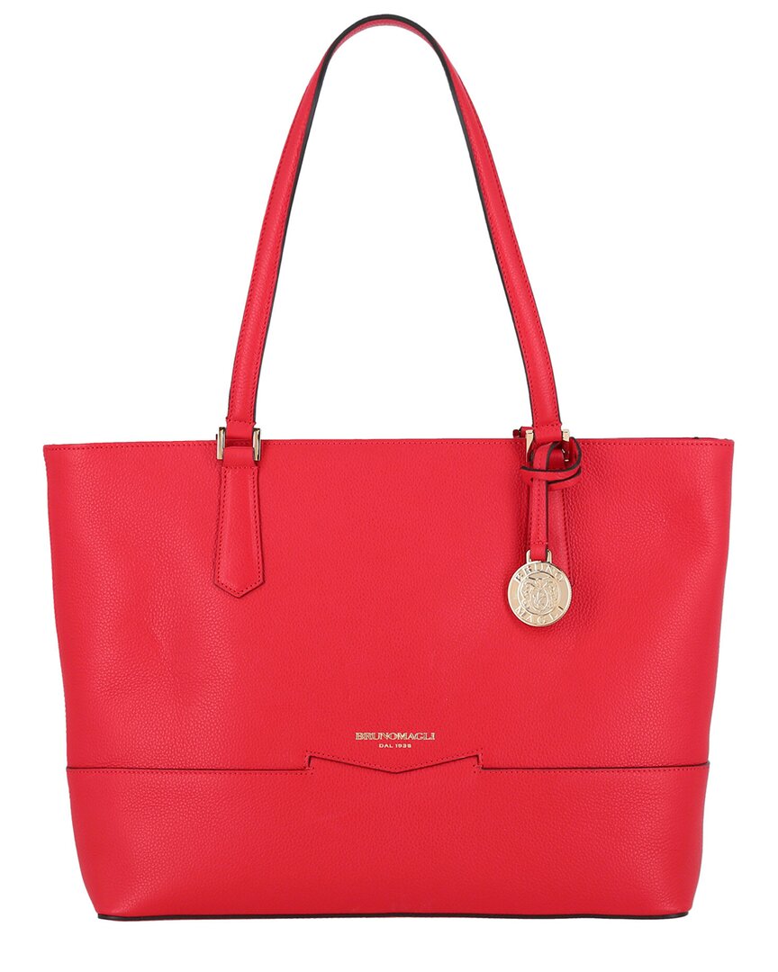 Bruno Magli Easy Leather Tote In Pink ModeSens