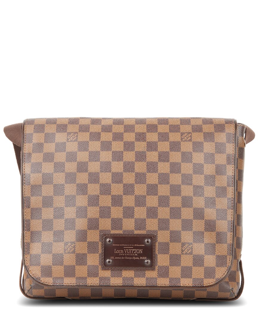 Click to view more detailed imagery on our partner's website Pre-owned Louis Vuitton Brown Damier Ebene Coated Canvas Brooklyn Mm (authentic Pre- Loved)