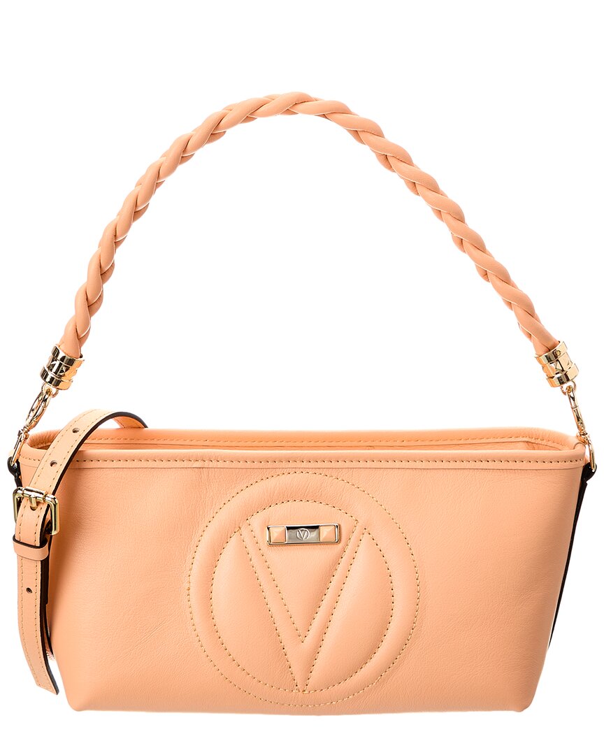 Valentino By Mario Valentino Grace Signature Leather Shoulder Bag In Pink