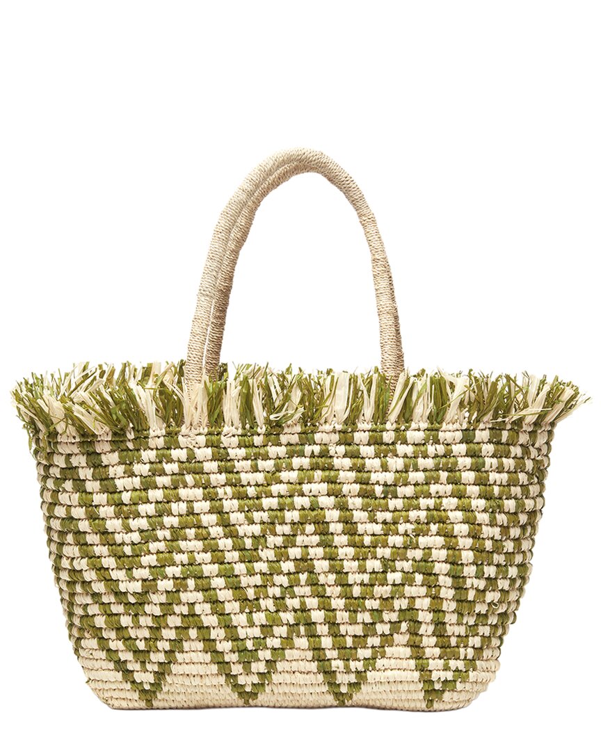 Mar Y Sol Bahia Raffia Tote In Green