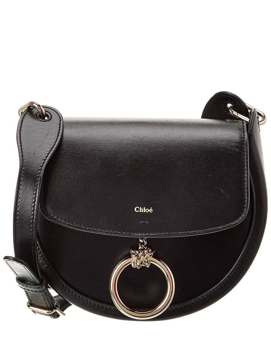 Chloé Chloe Woman Black Leather Small Arlene Crossbody Bag