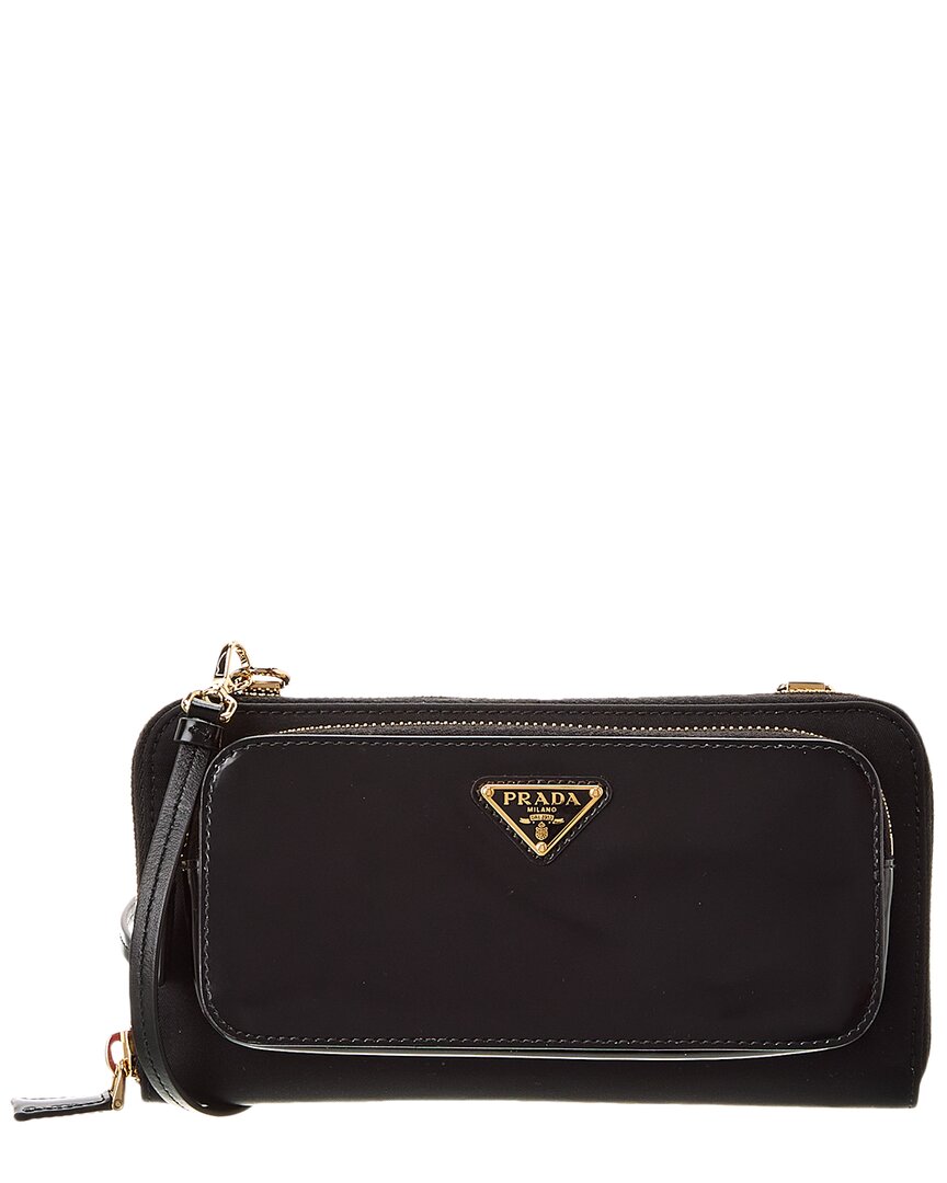 Prada Re-nylon & Brushed Leather Shoulder Bag (authentic )