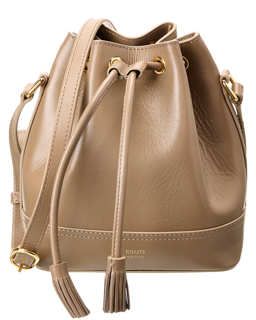 KHAITE Leather Bucket Bag