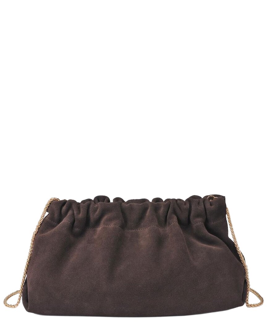 Moda Luxe Penelope Leather Clutch In Brown