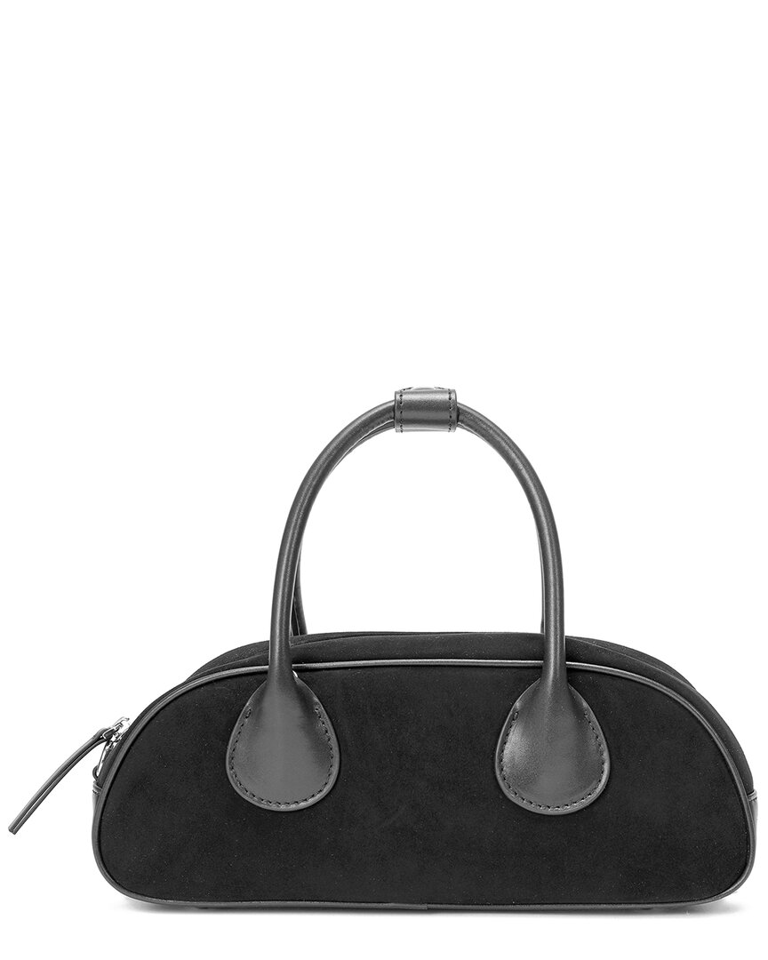 Shop Tiffany & Fred Paris Suede & Leather Satchel