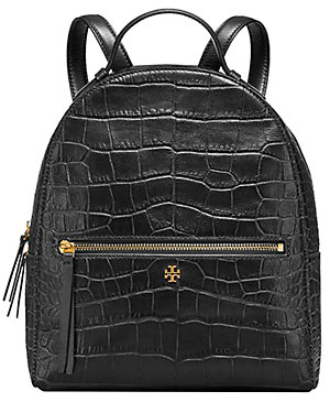 Tory Burch Croc-Embossed Mini Leather Backpack from Gilt - Styhunt
